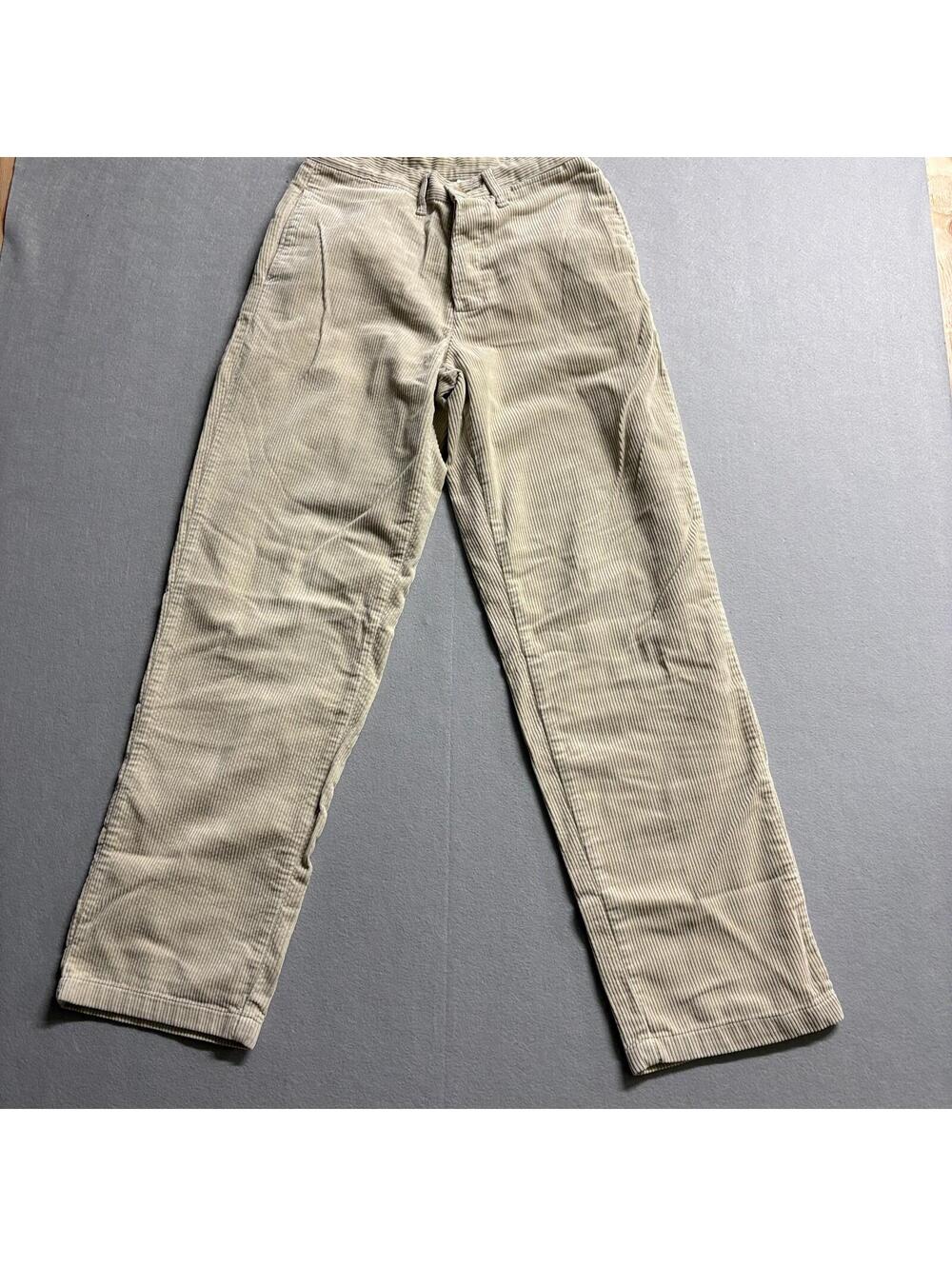 Homeboy Corduroy Pants Mens 28x31 Beige Skate Baggy Wide Leg Streetwear Y2K